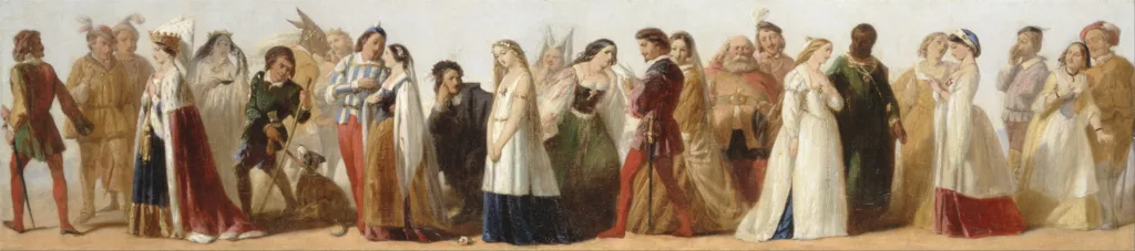 Shakespeare'in Oyunlarındaki Karakterler Alayı, bilinmeyen sanatçı