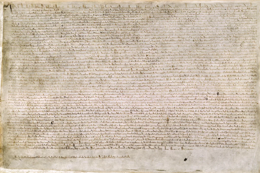 1215 tarihli Magna Carta'nın günümüze ulaşan dört nüshasından biri. Bu nüsha, British Library'de bulunan iki nüshadan biridir. 1631 yılında ölen Sir Robert Cotton'ın koleksiyonundan gelmektedir. 1731 yılında, kütüphanesinin bulunduğu Westminster'daki Ashburnam House'da çıkan bir yangın, nadir el yazmalarının çoğunu yok etmiş veya hasar vermiştir; bu nedenle bu nüsha yanmıştır.
